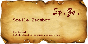 Szelle Zsombor névjegykártya